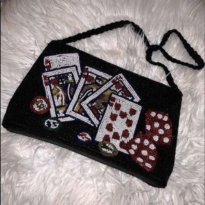 Vintage beaded casino purse